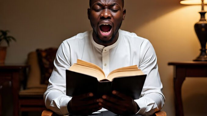 nigerian_guy_yawning_as_he_reads_the
